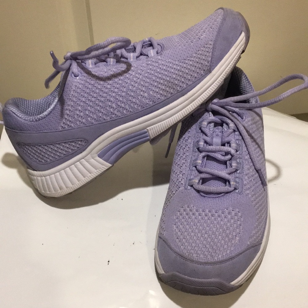 Orthofeet women lace up Supportive comfy Sneakers shoes size 8.5 wide lavender - Picture 5 of 15